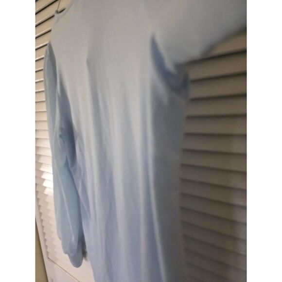 Naked Zebra Blouse Women Blue Medium New With Tags Elegant & Versatile Top - Picture 2 of 8